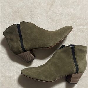 Aquatalia By Marvin K Olive Ankle Booties Size 8.5
